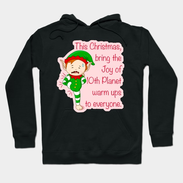 Christmas warm ups - Elf bjj, jiujitsu, nogi gift Hoodie by undersideland